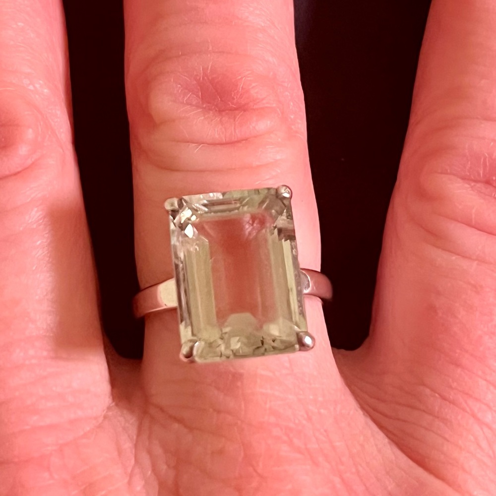 Size 8 Tiffany & Co. 9 Carat Emerald Cut Prasiolite - Picture 11 of 13